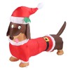 Inflatable Weiner Dog 1.5 Meters Illuminated Polyester Fiber Blow Up