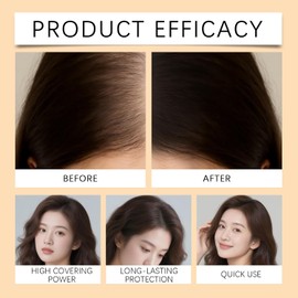 Corrector capilar para mujeres, crema correctora resistente al agua, color para retocar las raíces y cubrir canas, correctores para el cuero cabelludo y cabello fino (2)