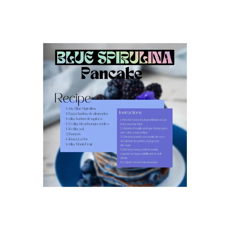 Blue Spirulina 100% Natural Premium Glow Superfoods 100 Gr
