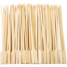 50 Bamboo Skewers Paddle Sticks Wooden Grill Kebab Barbeque Party Stick 15CM Pack by Fackelmann