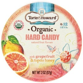 Torie & Howard Organic Hard Candy Grapefruit & Honey 2 oz. tins (a) - 2PC
