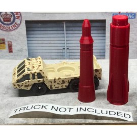 Matchbox 1 NEW MISSLE , ROCKET FOR MATCHBOX TRANSPORTER VEHICLE MBX Superfast - Red