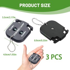 EujRcf 3 Pack Golf Shot Counter, 3-Pack Counter for Golf Accessories, Portable Golf Score Counter for Training and Games, Easy-to-Use Stroke Counter for Golfers, Competitions And Games