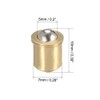 sourcing map Door Cabinet Closet Drawer 7mm Dia Brass Ball