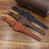Onthelevel Leather Cuff Watch Strap 18mm 20mm 22mm Vintage Genuine
