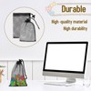 Sliverdew 10PCS Small Mesh Bags Drawstring Black Mesh Drawstring Bag