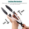 9" Kitchen Tongs, 3Pcs Tongs for Cooking with Silicone Tips,