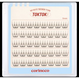 Coringo Coringco Toktokhara No Glue Eyelash Pure 9mm / 코링코 톡톡하라 노글루 속눈썹 퓨어 9mm
