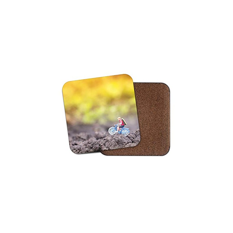 1 x Miniature Cyclist Coaster - Cycling Bike Bicycle Funny