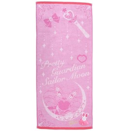 BANDAI 4085003300 Face Towel, Sailor Moon Costume (Sailor Chibi Moon), Face Towel, Approx. 13.4 x 31.5 inches (34 x 80 cm)
