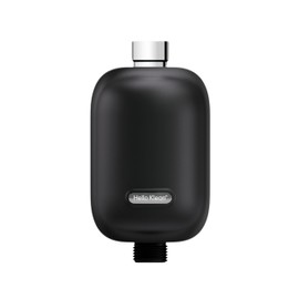 Hello Klean Shower Filter in Black - Filter Unwanted Metals, Chlorine & Impurities Found in Shower Water - Improves Quality of Skin & Hair - Quick Easy Install for in-Line & Electric Shower
