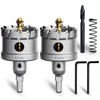 METOTY Metal Hole Saw 2-1/4''(57mm) 2Pcs Set Heavy Duty Tungsten