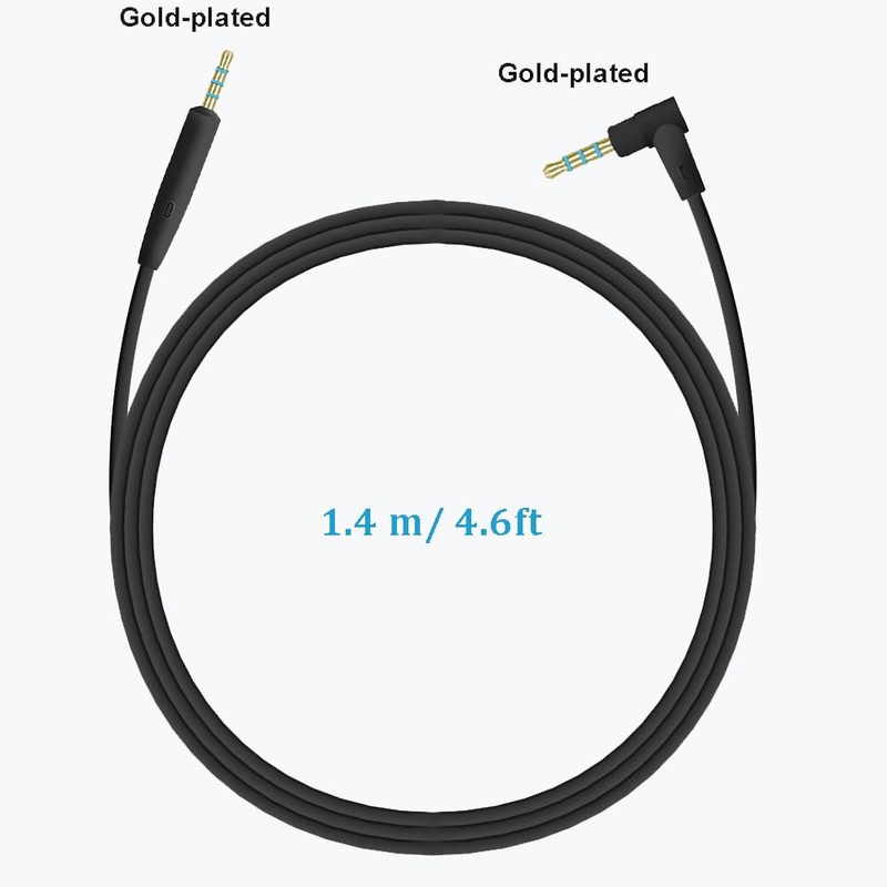 QC35/QC25 Replacement Cord 2.5mm to 3.5mm Cable with Reusable Cable