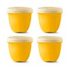 Preserve Mini Food Storage, Yellow, 8 oz., Set of 4