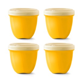 Preserve Mini Food Storage, Yellow, 8 oz., Set of 4