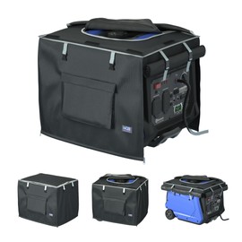 NGB Generator Runing Cover 24.8L x 20.2Wx 20.8H for Universal Most Inverter Generators Made of 600D plus 210D Double Layer Heavy Duty Waterproof Fabric The Top Cover is Waterproof for Refueling.