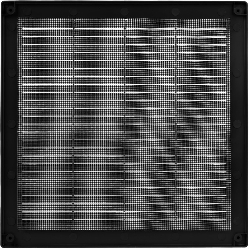 Vent Systems 10" x 10" Inch (Opening Dimensions) Plastic Black
