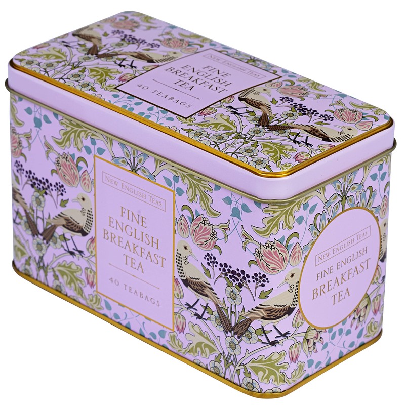 New English Teas Song Thrush and Berries Tea Tin with