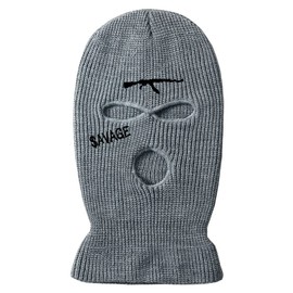 YAMEE Balaclava Men's Women's Winter Hat, Balaclava, 3-Hole Balaclava, Full Mask, Ski Hat, Knitted Mask, Full Face Cover for Outdoor, Cycling, Skiing, 1 / grey