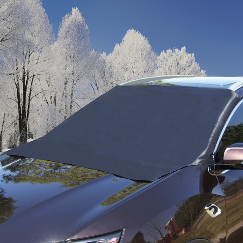 Magnetic Car Sun Shade Cover with Flap and Safety Strap