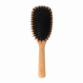 PARSA BEAUTY Profi Haarbürste aus FSC®-zertifiziertem Bambusholzgroß oval mit Aloe Vera angereicherten Mischborsten für seidigen Glanz