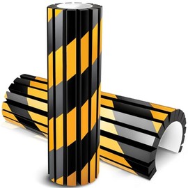 2 protectores de pared de cochera, parachoques de espuma reflectante para estacionamiento de coche, protector de esquina de pared, protector de poste de cochera para estacionamiento