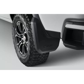 General Motors 2023-2024 GMC Canyon Rear Molded Splash Guards 84944135 Black w/ Logo OEM GM