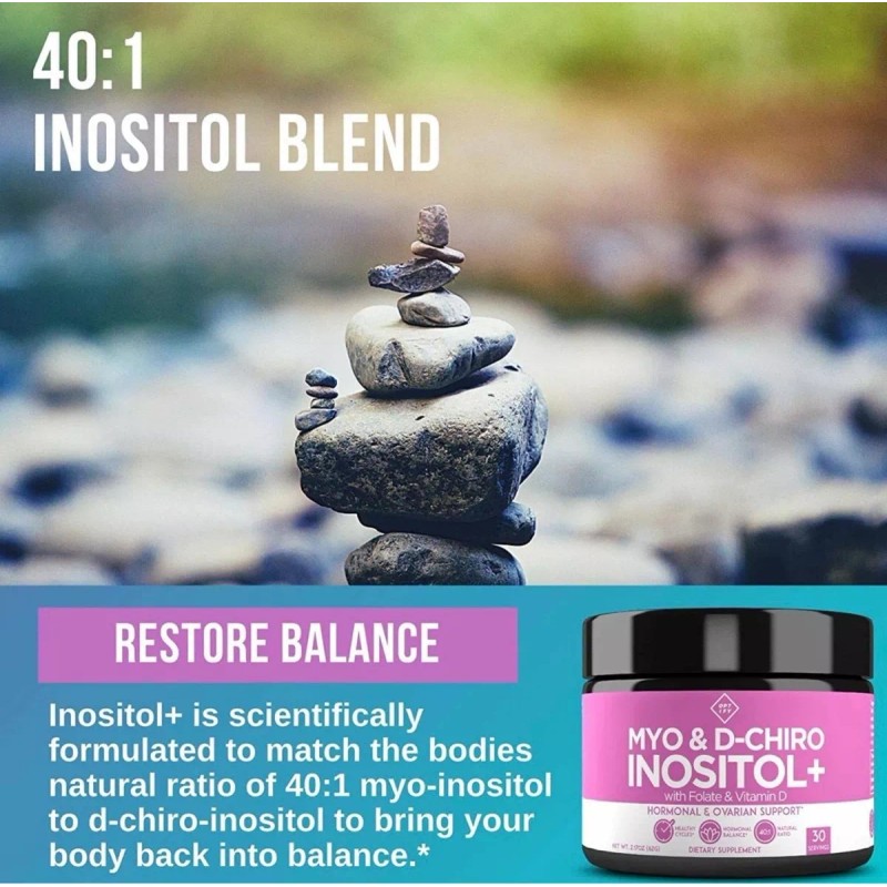 Opt Ify Myo Inositol & D-chiro 40:1 Folato Vitamina D