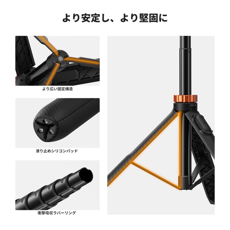 K&F Concept Smartphone Camera Tripod, 7 Levels of Extendable, Maximum