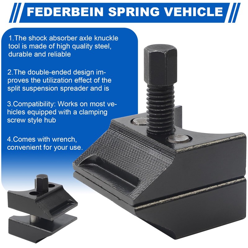 Car suspension split hub steering knuckle spreader, Suspension Strut Hub