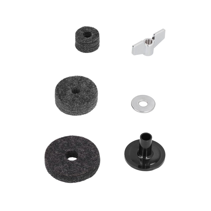 23Pcs Cymbal Felts Sets Stent Tube Clutch Wing Nuts Washer