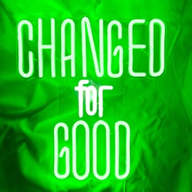 CHANGED For GOOD Neon Sign from W!cked Movie, Green Led Signs for Wall Decor, USB Power Neon Light Sign, Wicked LED Neon Lights Wall Art for Home, Office, Badroom