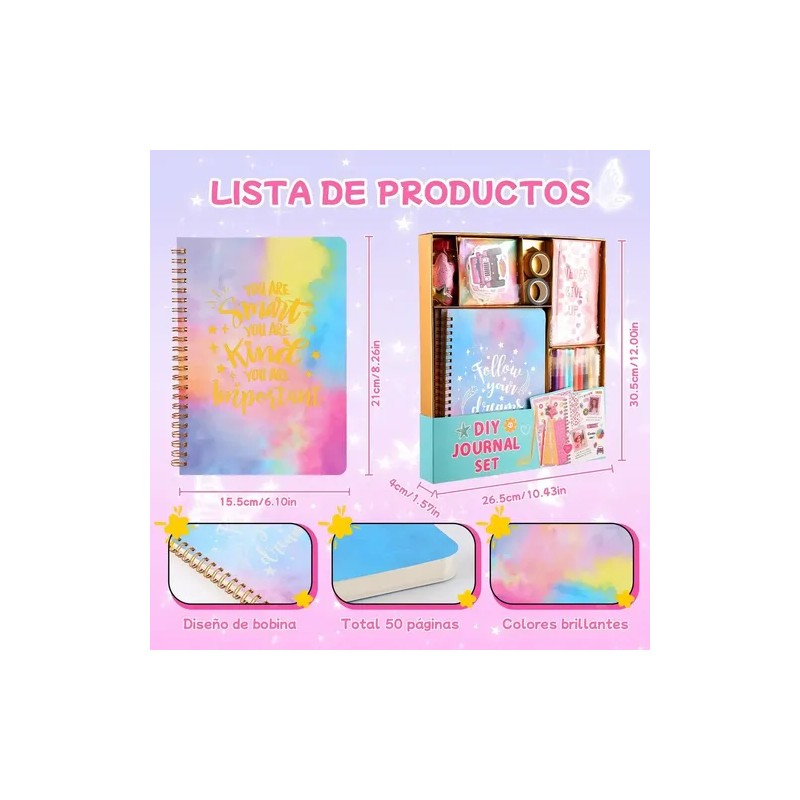 Kit De Diario Para Niñas Agendas Diy Juego De Albumes