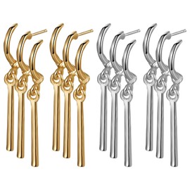 Zoro Hoop Earrings, Anime, Pierced Ring, 0.7 oz (20 g), Stainless Steel Earrings, Simple, Stylish, Men's, Women's, Fashionable, Accessories, Perfect for Roronoa Zoro Cosplay, Stainless Steel