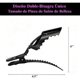 48Pcs Pinzas de Pelo de Cocodrilo, Pinzas para El Cabello para Mujeres, Pinzas de Cocodrilo, Peluquería de Salón para uso doméstico, para Todo Tipo de Cabello