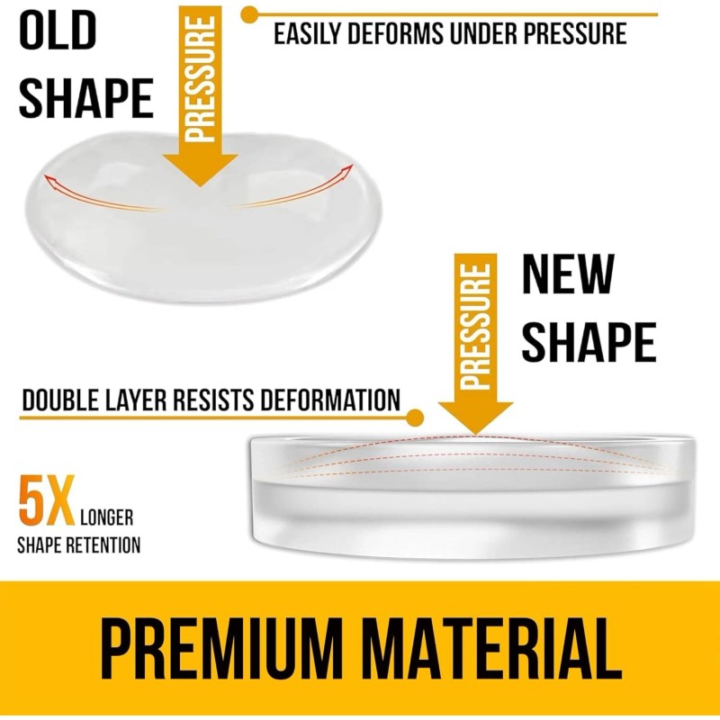 Vellax Premium Cabinet Door Bumpers – 128 Pcs Clear Self-Adhesive