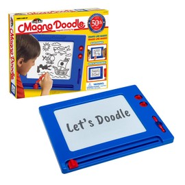 Cra-Z-Art Retro Magna Doodle - Tabla de dibujo magnética para niños de 3 años en adelante, azul/blanco | Retro, juguete clásico, tabla magnética de cerveza, para mayores de 3 años