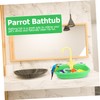 BUGUUYO 1set Pet Bird Bathing Tub for Parrots and Birds