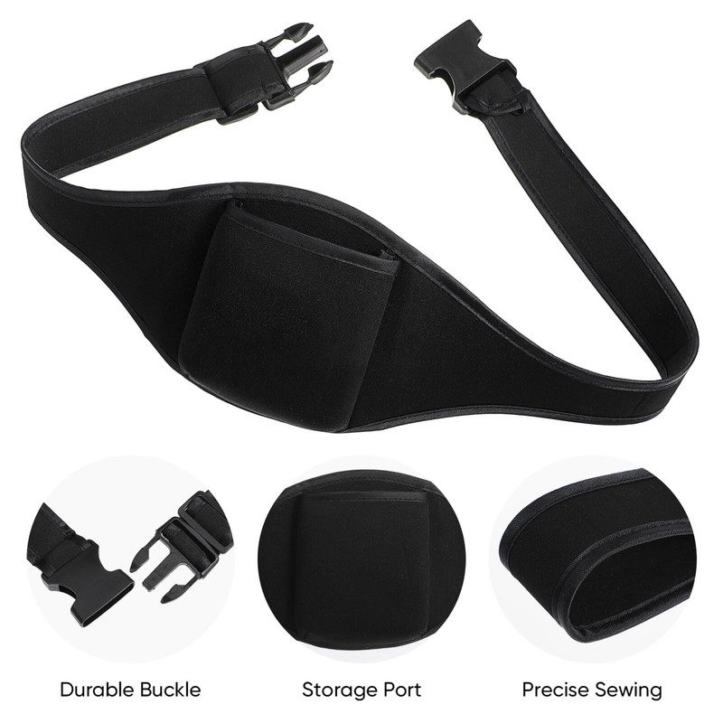 DEARMAMY Microphone Belt with Anti-fall Strap Microphone Belt Bag Adjustable