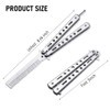 ZIBUYU® Butterfly Comb Professional Training Comb Stainless Steel Folding Practice