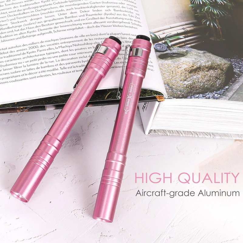 FASTPRO 6-Pack Pen Light, Aluminum LED Penlights with Batteries Included,