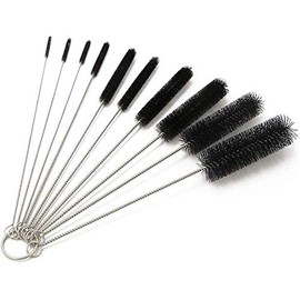 Nylon Tube Brush Set Pipe Tube Cleaner Bottle Cleaning Brushes for Drinking Straws Glasses Keyboards Jewelry Cleaning Beaker Cleaning Brushes Hummingbird Feeder Cleaning Brush（ 10PCS 8 Inches）