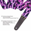 Nefelibata Guitar Strap, Nylon Print Lightning Guitar Straps with Head