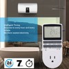 Timer Outlet, Intelligent Programmable Indoor Timed Power Switch, 600mAh Power