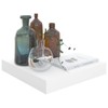 Casafoyer Floating Wall Shelf High Gloss White 9.1"x9.3"x1.5" MDF