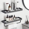 VOLPONE Bathroom Shelves Wall Mounted Glass Shelf for Bathroom Floating