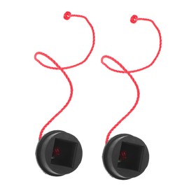 Parliky Snooker Chalk Holder Billiards Chalk Case 2pcs Non-Slip Pool Holders with Cord Robust Rubber Design