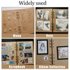 20pcs A5 Binder Dividers with Tabs 6-Hole Kraft Paper Index