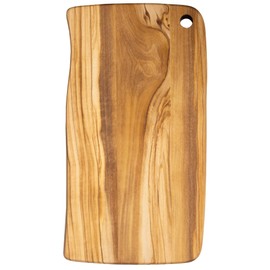 Rock & Branch Olive Wood Cutting and Serving Board, Wooden Chopping Board for Kitchen, 11-13/16" x 6-9/16"
