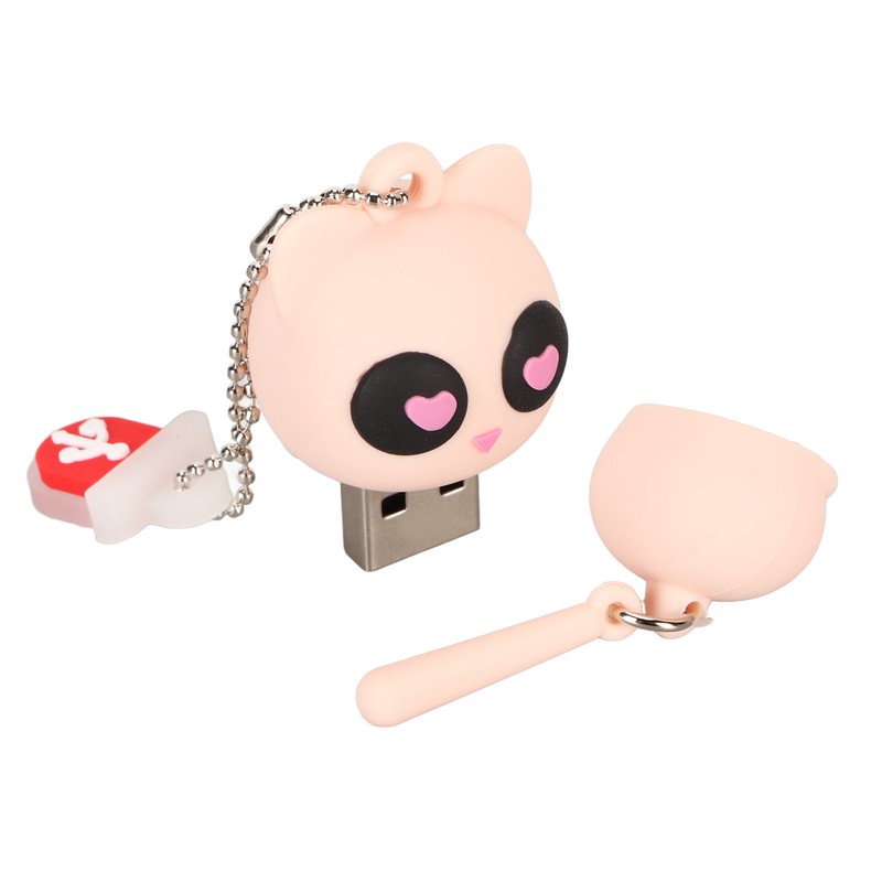 Cartoon USB Flash Drive Kitten Style USB2.0 Interface Plug and